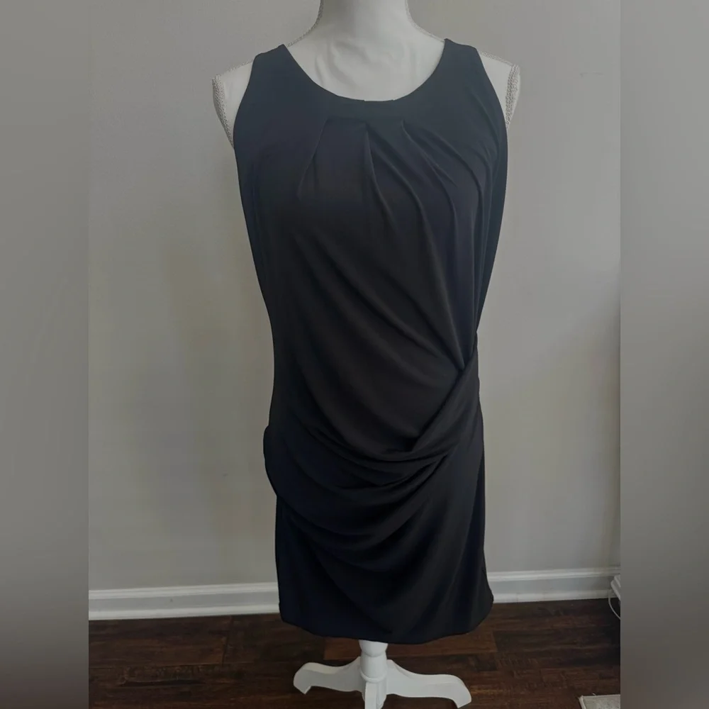 Michael Kors Black Ruched Mini Dress - Picture 2 of 8